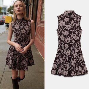 ZARA SHORT JACQUARD DRESS